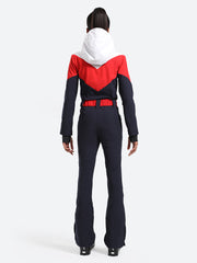 Traje de esquí de una pieza con capucha para mujer Over Ski 