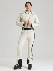 Women's Glacier Vogue Ski Jumpsuit & Fleece-Collar Faux-Leather Jacket