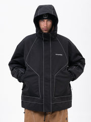 Men's All Weather Mountain Chill Reflective Snow Jacket – Night Skiing & Snowboard