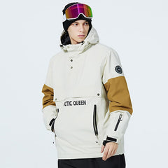 Chaqueta anorak con media cremallera SnowCrest FrostTrek para mujer