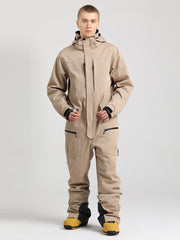 Men's All Mountain Freerider One Piece Ski Suits Full Body Snowsuits