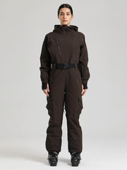 Women's Gsou Snow Alpine Luxe Slim Fit Full Body Onesie Ski Jumpsuit