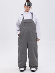 Women's City Chill Street Style Freerider Baggy Snow Bib Overalls