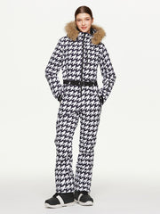 Women's Arctic Queen Winter Fantasy Full Body Onesie Ski Jumpsuit