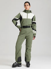 Women's Gsou Snow ChillTrack Classic Retro Ski Suit - 80s Vintage Ski Outfits