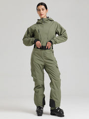 Women's Gsou Snow Alpine Luxe Slim Fit Full Body Onesie Ski Jumpsuit