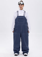 Women's City Chill Street Style Freerider Baggy Snow Bib Overalls