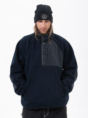 Men's Mountain-Ready Faux Sherpa Adventure Pullover Warm Fleece Sweater