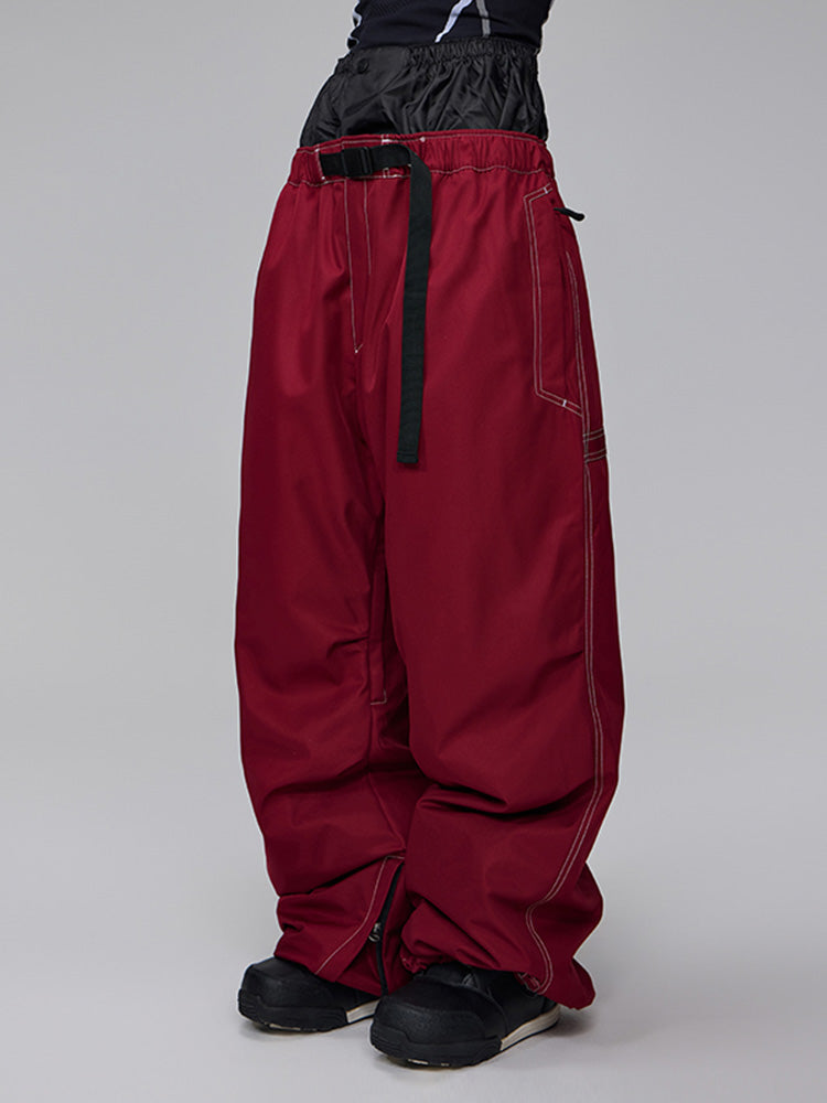 Pantalones vaqueros holgados para snowboard, freeride y freestyle de montaña para mujer
