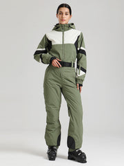 Women's Gsou Snow ChillTrack Classic Retro Ski Suit - 80s Vintage Ski Outfits