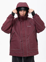 Men's All Weather Mountain Chill Reflective Snow Jacket – Night Skiing & Snowboard