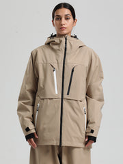 Women's Gsou Snow Durable Mountain Pro Winter Function Cargo Snow Jacket