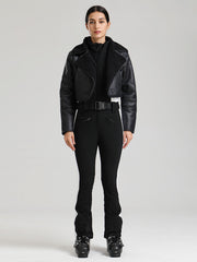 Women's Glacier Vogue Ski Jumpsuit & Fleece-Collar Faux-Leather Jacket