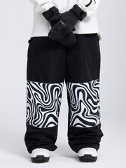 Women's All Weather Reflective Swaggy Graphic Cargo Snow Pants