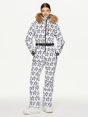 Women's Arctic Queen Winter Fantasy Full Body Onesie Ski Jumpsuit