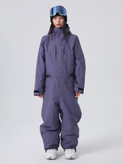 Women's Searipe Mountain Freerider One Piece Ski Suits Full Body Baggy Snowsuits