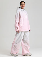 Women's Gsou Snow Durable Mountain Vibe Pullover Anorak Baggy Snow Suits