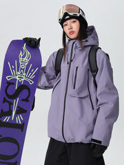 Chaqueta de nieve holgada todoterreno Searipe Durable Mountain Pro para mujer
