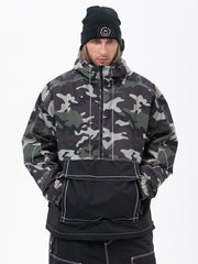 Men's All Season Mountain Vibe Streetstorm Pullover Camo Snowboard Jacket