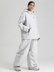 Women's Gsou Snow Durable Mountain Vibe Pullover Anorak Baggy Snow Suits