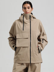 Women's Gsou Snow Terrain Flow FlexZip Hybrid Cargo Snowboard Jacket