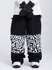 Women's All Weather Reflective Swaggy Graphic Cargo Snow Pants