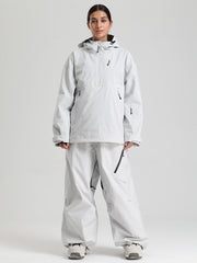 Women's Gsou Snow Durable Mountain Vibe Pullover Anorak Baggy Snow Suits