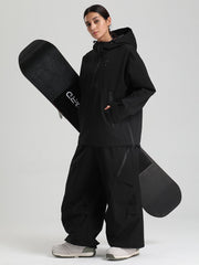 Women's Gsou Snow Durable Mountain Vibe Pullover Anorak Baggy Snow Suits