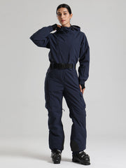 Women's Gsou Snow Alpine Luxe Slim Fit Full Body Onesie Ski Jumpsuit