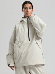 Women's Gsou Snow Durable Urban Vibe Pullover Anorak Snowboard Jacket