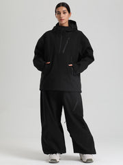 Women's Gsou Snow Durable Mountain Vibe Pullover Anorak Baggy Snow Suits