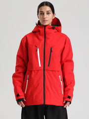 Women's Gsou Snow Durable Mountain Pro Winter Function Cargo Snow Jacket