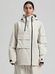 Women's Gsou Snow Terrain Flow FlexZip Hybrid Cargo Snowboard Jacket