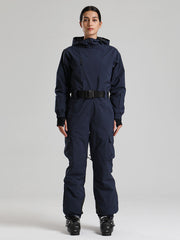 Women's Gsou Snow Alpine Luxe Slim Fit Full Body Onesie Ski Jumpsuit