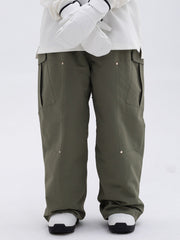 Women's Double Knee Mountain Freestyle Baggy Snow Pants