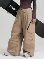 Women's Gsou Snow Durable Urban Vibe All Function Baggy Snow Pants