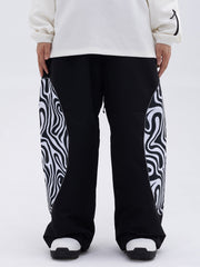 Women's All Weather Reflective Swaggy Graphic Cargo Snow Pants