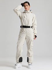 Women's Gsou Snow Alpine Luxe Slim Fit Full Body Onesie Ski Jumpsuit