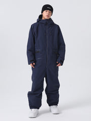 Men's Searipe Mountain Freerider One Piece Ski Suits Full Body Baggy Snowsuits