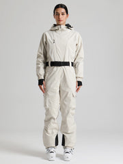 Women's Gsou Snow Alpine Luxe Slim Fit Full Body Onesie Ski Jumpsuit