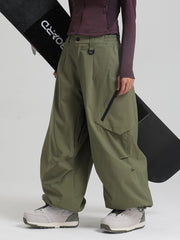 Women's Gsou Snow Durable Urban Vibe All Function Baggy Snow Pants