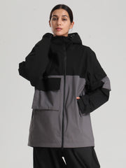 Women's Gsou Snow Terrain Flow FlexZip Hybrid Cargo Snowboard Jacket