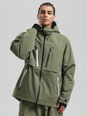 Men's Gsou Snow Durable Mountain Pro Winter Function Cargo Snow Jacket
