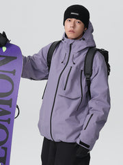 Chaqueta de nieve holgada todoterreno Searipe Durable Mountain Pro para hombre