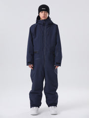 Men's Searipe Mountain Freerider One Piece Ski Suits Full Body Baggy Snowsuits