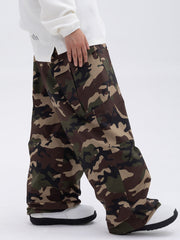 Women's Double Knee Mountain Freestyle Baggy Snow Pants