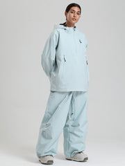 Women's Gsou Snow Durable Mountain Vibe Pullover Anorak Baggy Snow Suits