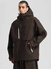 Men's Gsou Snow Durable Mountain Pro Winter Function Cargo Snow Jacket