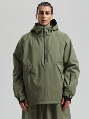 Men's Gsou Snow Durable Urban Vibe Pullover Anorak Snowboard Jacket