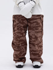 Women's Double Knee Mountain Freestyle Baggy Snow Pants